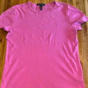 Lauren Ralph Lauren Pink Short Sleeve Tee